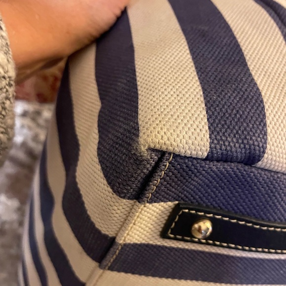 Dooney Bourke Stripped Canvas Tote - Picture 6 of 10